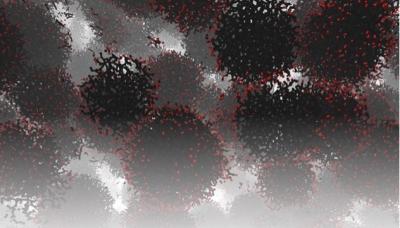 Visualization of Oxygen-decorated liquid nanocarbon clusters 