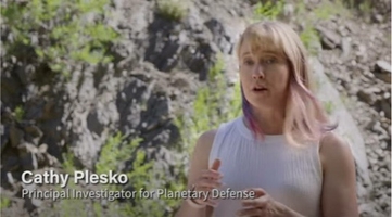 screenshot of cathy plesko on a video