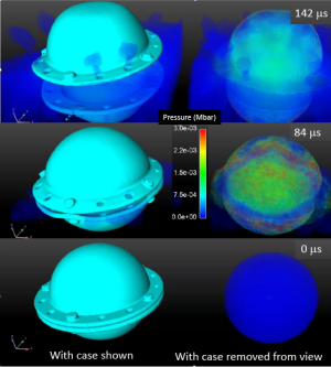 CISME simulation of high explosive in spherical steel case, read article for details